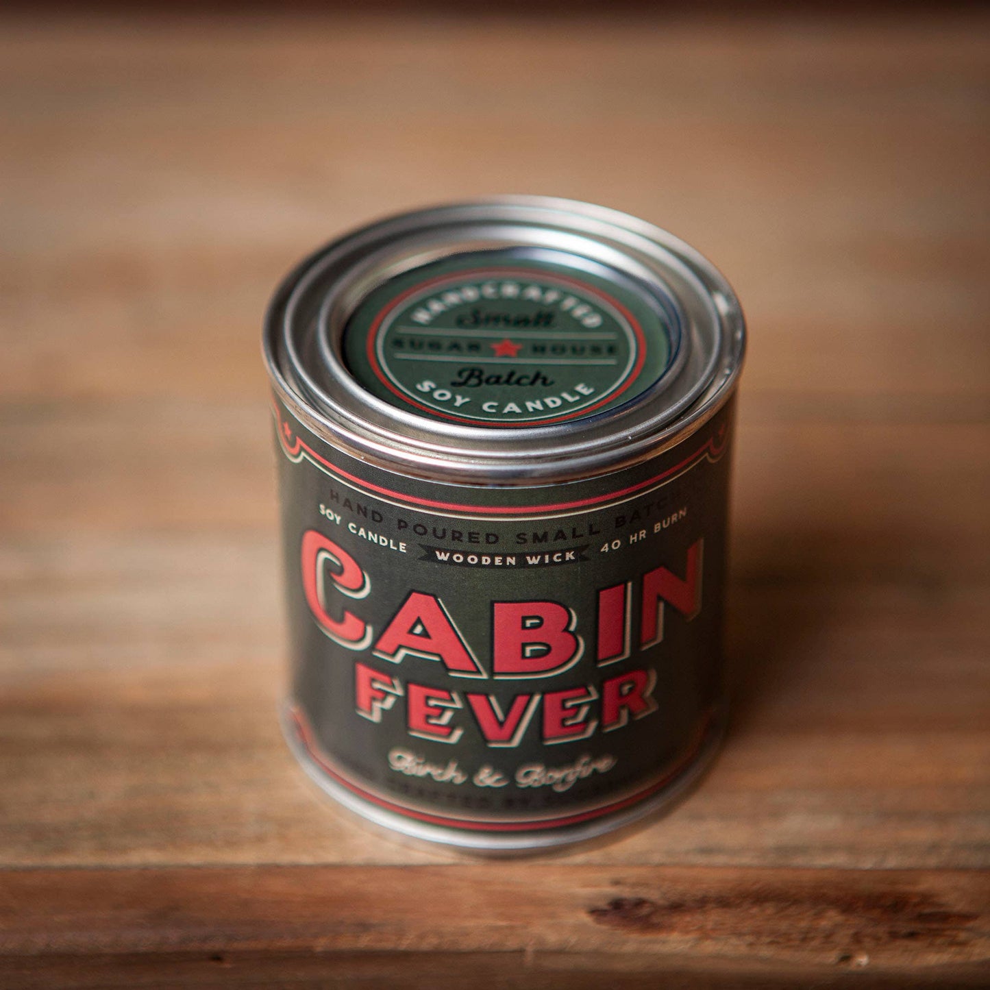 Cabin Fever Soy Candle with Wooden Wick